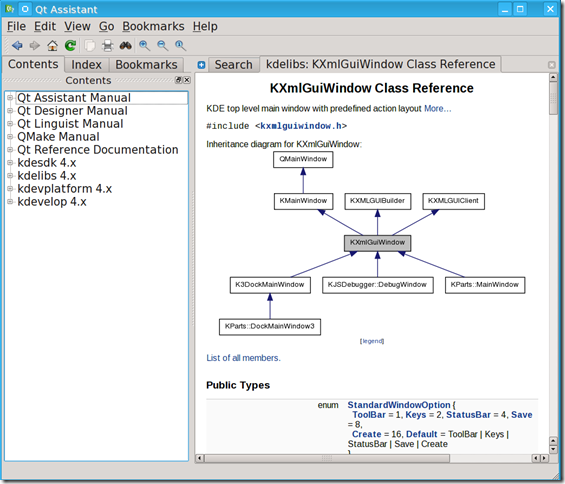 QT4 Assistant with kdedoc